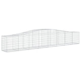 VidaXL Schans baskets 9 st vaulted 400x50x60 80 cm galvanized iron