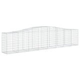 Vidaxl Schans baskets 5 st vaulted 400x50x80 100 cm galvanized iron