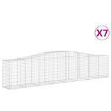 Vidaxl Schloss Kuerf 7 St Vaulted 400x50x80 100 cm galvaniséiert Eisen