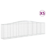 Vidaxl Schans Casets 5 St. klenulé 400x50x100 120 cm železo