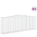 Vidaxl Schans kurver 5 St Vaulted 400x50x140 160 cm jern