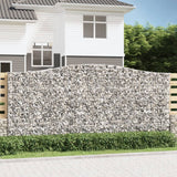 Vidaxl Schans kurve 2 st hvælvede 400x50x180 200 cm jern