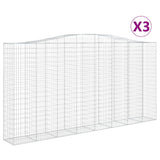 Vidaxl Schans Cesti 3 a volta 400x50x200 220 cm