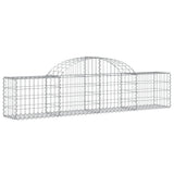 Vidaxl schanskorven 2 st gewelfd 200x30x40 60 cm gegalvaniseerd ijzer