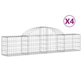 Vidaxl Schans Cestini 4 Stauted 200x30x40 60 cm Iron