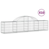 Vidaxl Schans Cestini 10 Stauted 200x30x40 60 cm Galvanized Iron