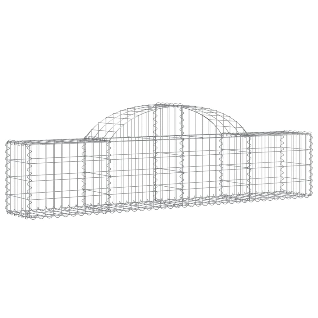 Vidaxl Schans kurver 15 st Vaulted 200x30x40 60 cm galvanisert jern