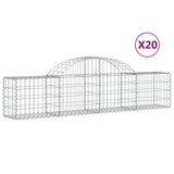 Vidaxl Schans Cestini 20 Statad 200x30x40 60 cm Galvanizzato