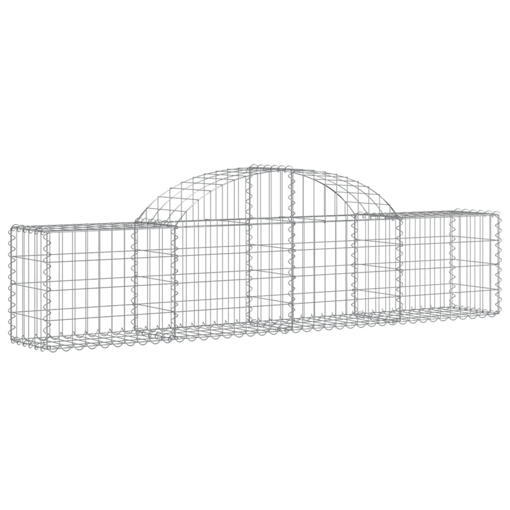 Vidaxl Schans Cestini 25 a volta a volta 200x30x40 60 cm Galvanized Iron