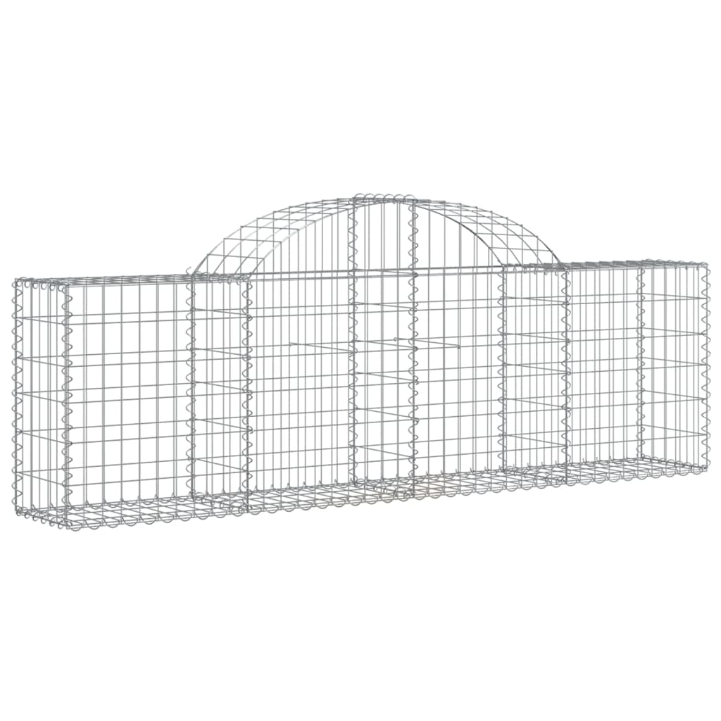 Cestas Vidaxl Schans 2 st 200x30x60 80 cm de hierro galvanizado