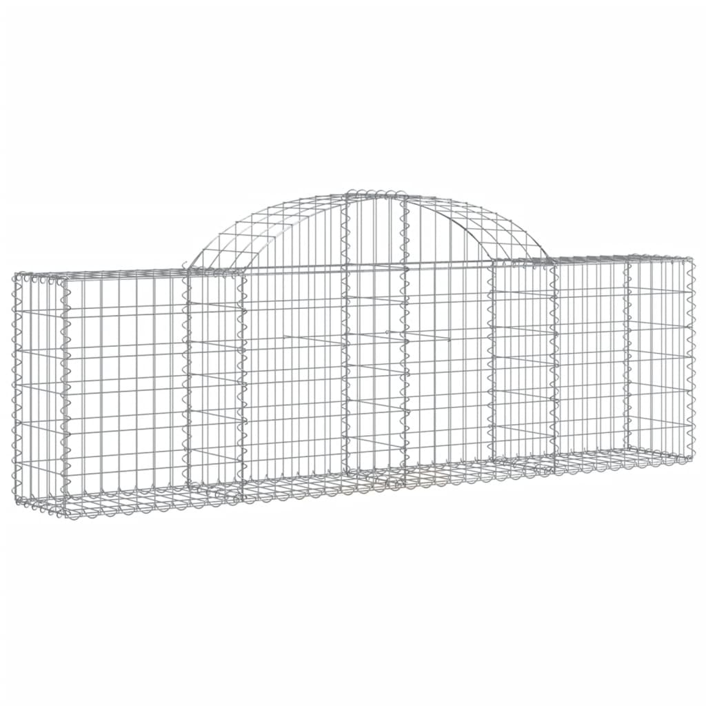 Cestas Vidaxl Schans 11 st 200x30x60 80 cm de hierro galvanizado