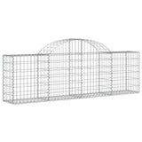 Vidaxl Schans baskets 14 st vaulted 200x30x60 80 cm galvanized iron