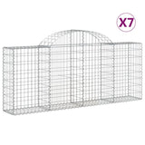 Vidaxl Schans Cesti 7 a volta a volta 200x30x80 100 cm Galvanized Iron