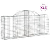 Vidaxl Schans Baskets 13 ST Klavené 200x30x80 100 cm železo