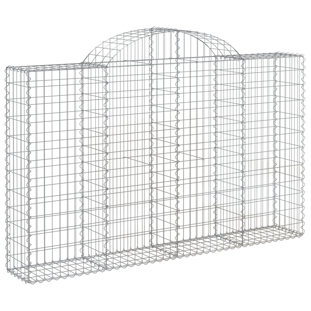 VidaXL Schans baskets 2 ST vaulted 200x30x120 140 cm iron