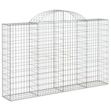 VidaXL Schans baskets 2 ST vaulted 200x30x120 140 cm iron