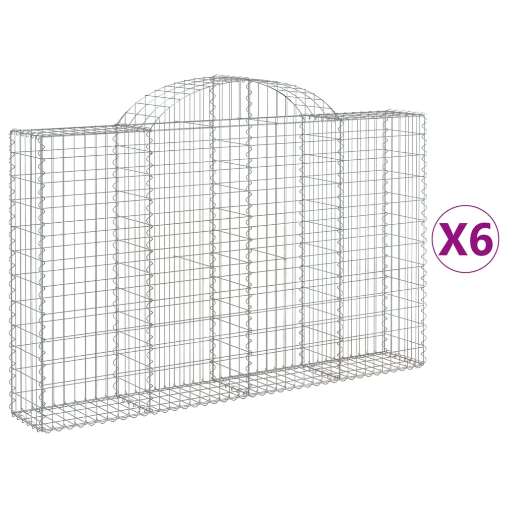 Vidaxl Schainen Kuerf 6 St Vaulted 200x30x120 140 cm Eisen