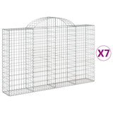 Vidaxl Schans kurver 7 St Vaulted 200x30x120 140 cm jern