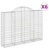 Vidaxl Schans Baskets 6 St Vaulted 200x30x140 160 cm jern