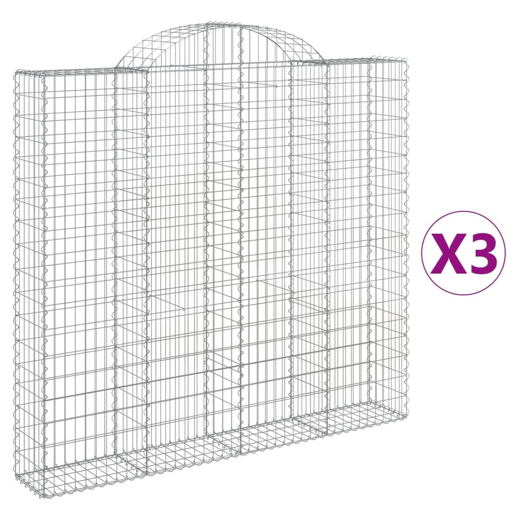 Vidaxl Schans Cesti 3 Staulated 200x30x180 200 cm Iron