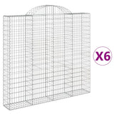 Vidaxl Schainen Kuerf 6 St Vaulted 200x30x180 200 cm Eisen