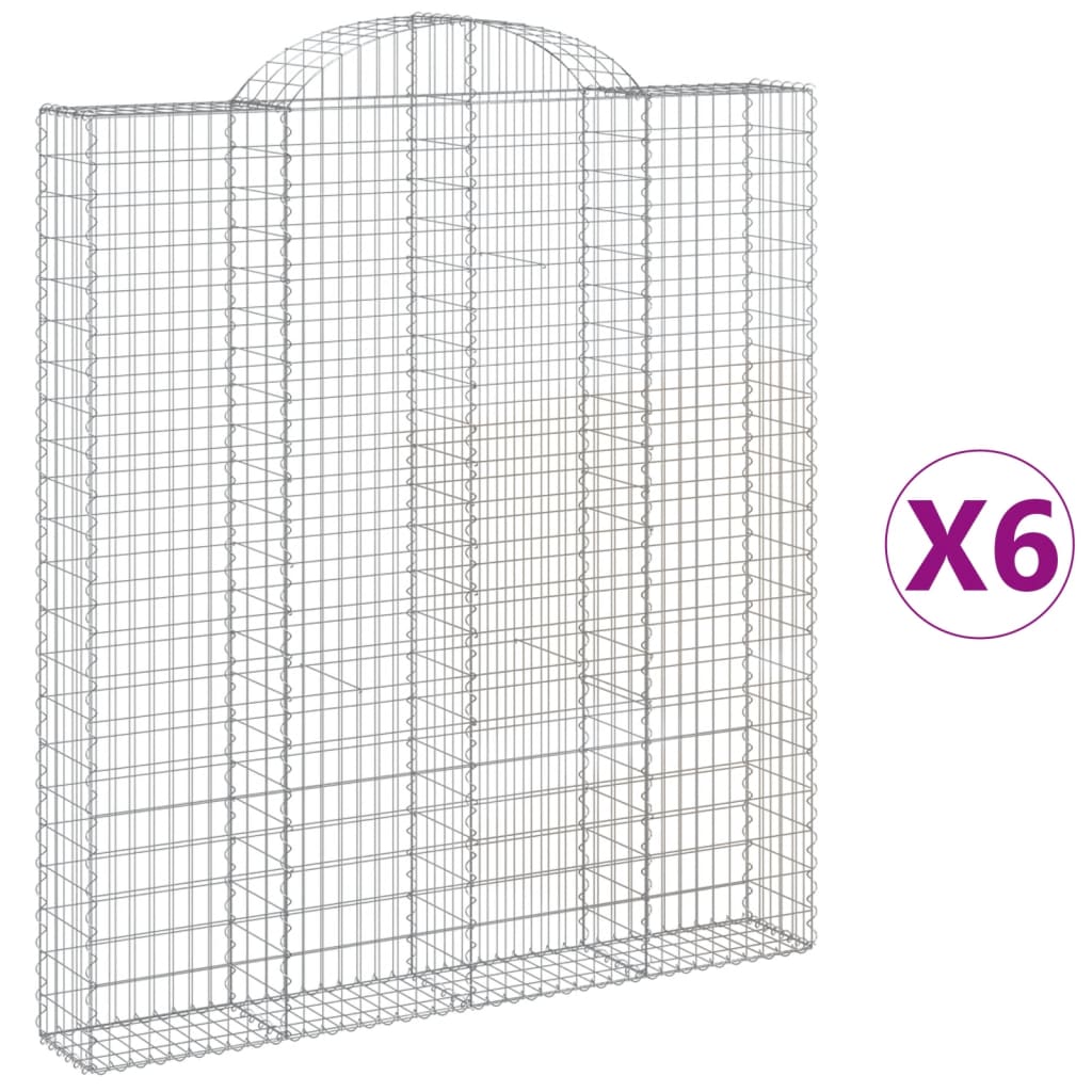 Vidaxl Schiags Kuerf 6 St Vaulted 200x30X220 240 cm Eisen