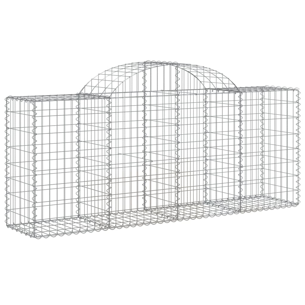 Cestas Vidaxl Schans 2 st 200x50x80 100 cm de hierro galvanizado