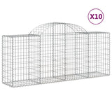 Vidaxl Schans Kosze 10 ST sklepione 200x50x80 100 cm żelazo