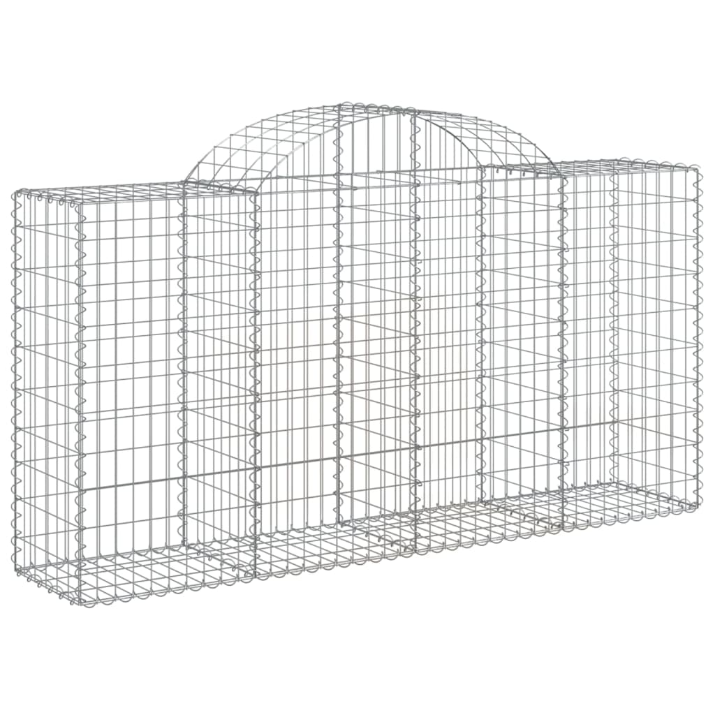 VidaXL Schans baskets 2 ST vaulted 200x50x100 120 cm iron