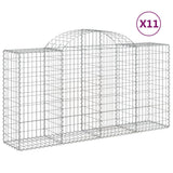 Vidaxl Schans Kosze 11 ST sklepione 200x50x100 120 cm żelazo