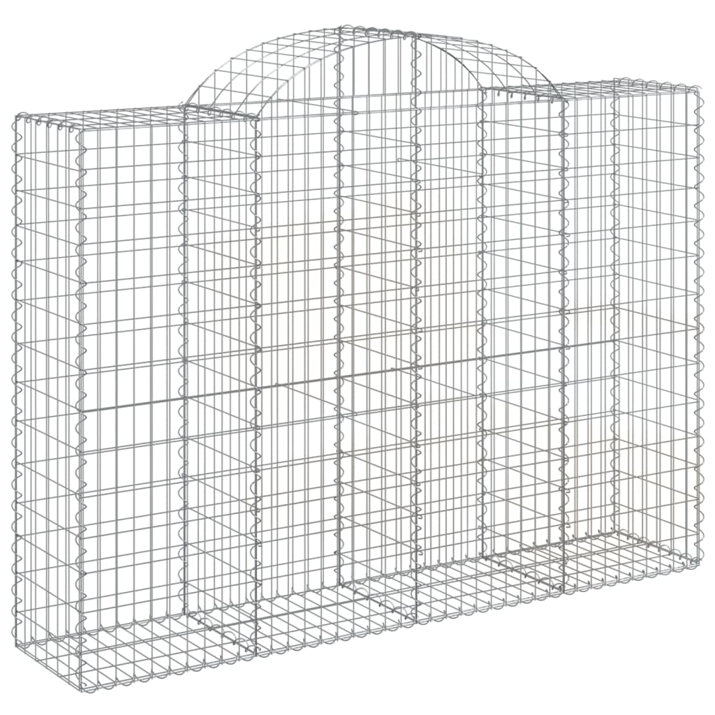 VidaXL Schans baskets 2 ST vaulted 200x50x140 160 cm iron