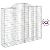 Vidaxl Schans kurver 2 st Vaulted 200x50x160 180 cm jern