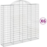 VidaXL Schans baskets 6 st vaulted 200x50x180 200 cm iron