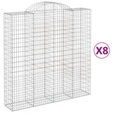 Vidaxl Schans Baskets 8 ST Klavené 200x50x200 220 cm železo