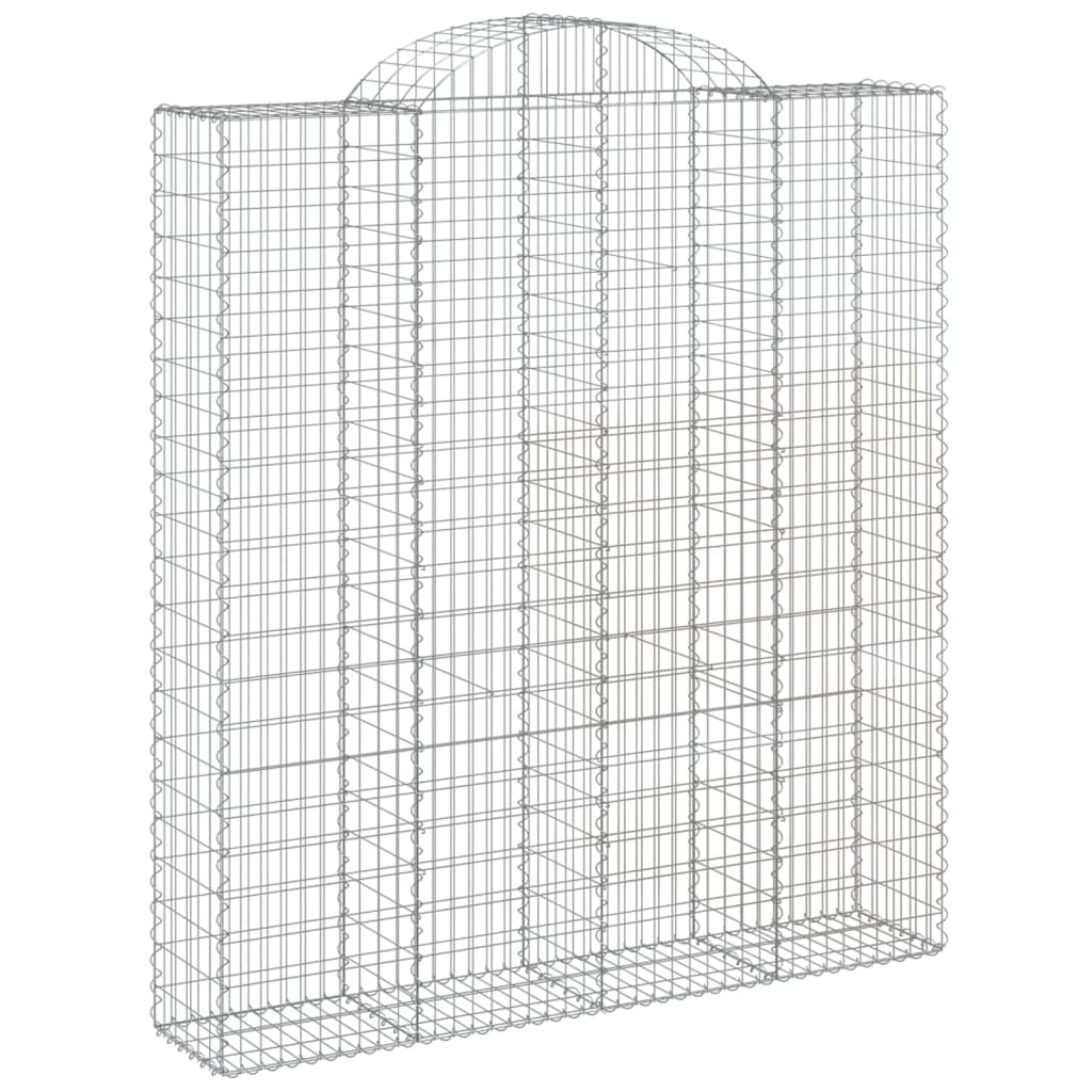 VidaXL Schans baskets 2 ST vaulted 200x50x220 240 cm iron