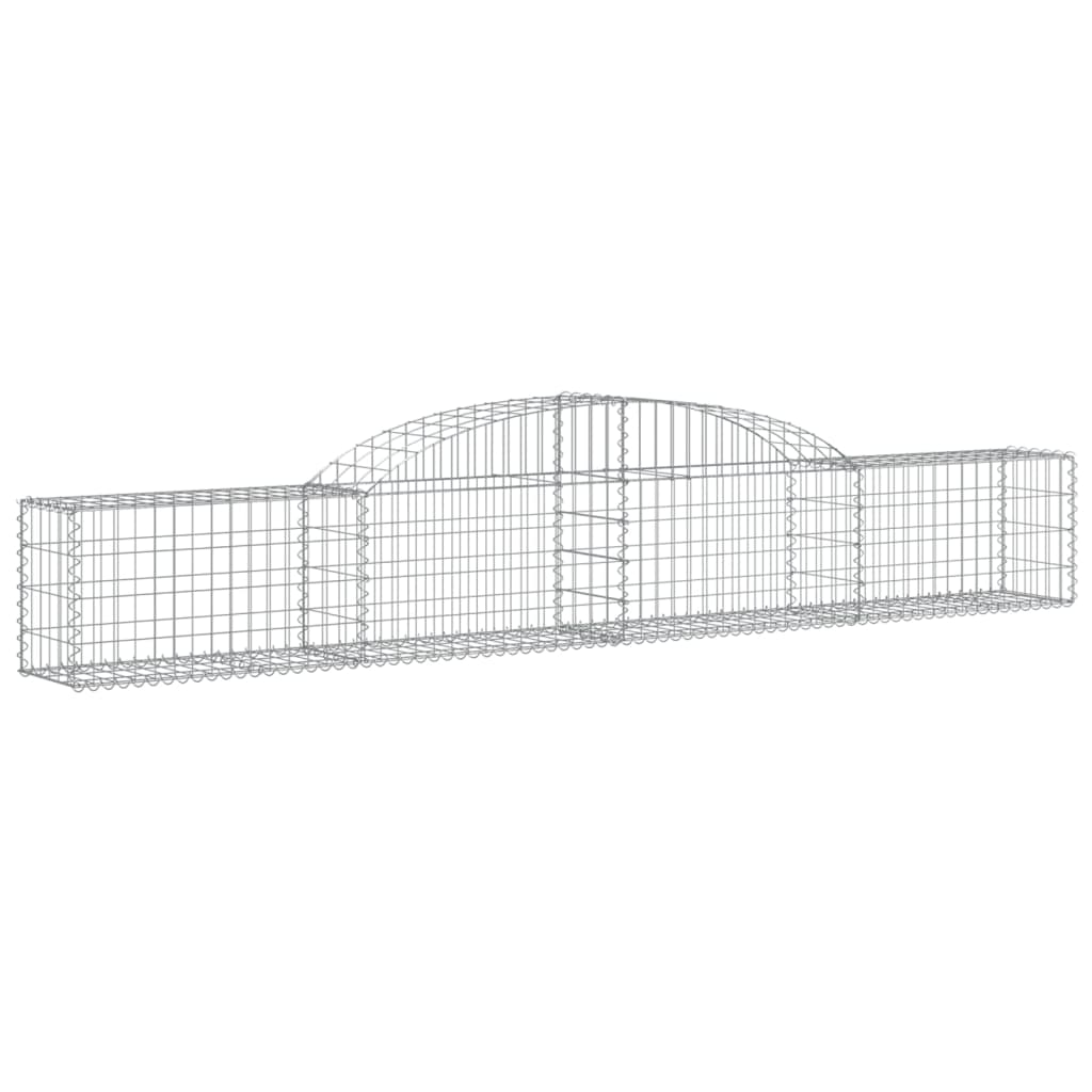 Vidaxl Schans baskets 5 st vaulted 300x30x40 60 cm galvanized iron