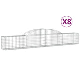 Vidaxl Schans baskets 8 st vaulted 300x30x40 60 cm iron