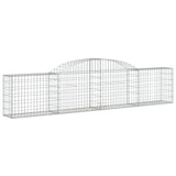 Vidaxl Schans baskets 7 st vaulted 300x30x60 80 cm galvanized iron