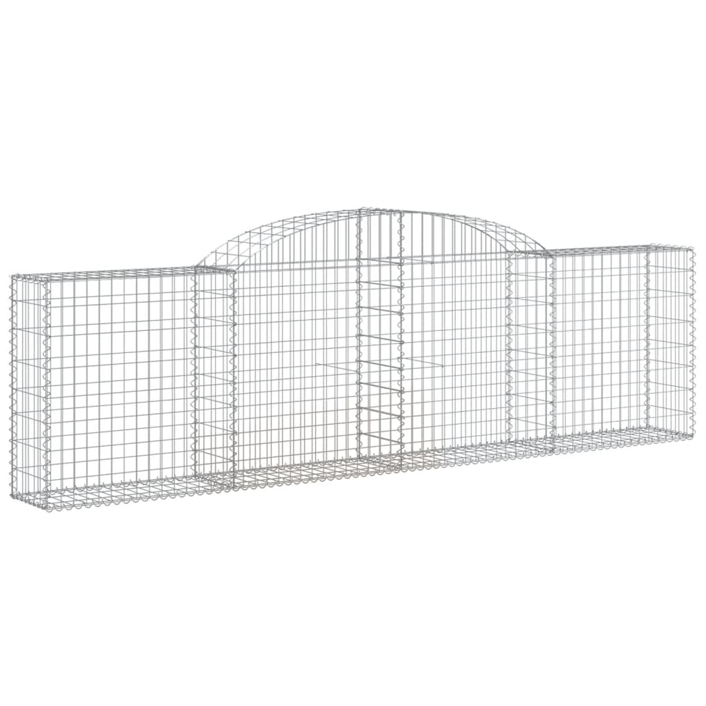 Cestas Vidaxl Schans 4 st 300x30x80 100 cm de hierro galvanizado