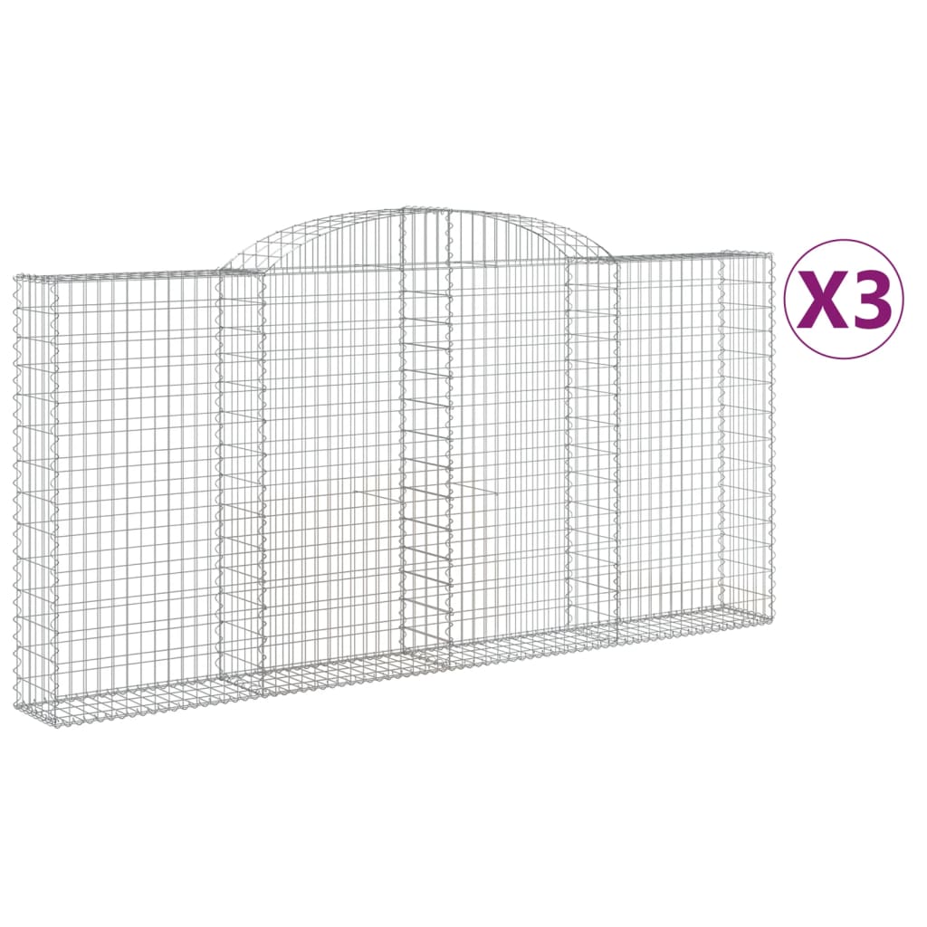 Vidaxl Schans Cesti 3 a volta 300x30x140 160 cm