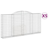 Vidaxl Schans kurver 5 st Vaulted 300x30x140 160 cm jern