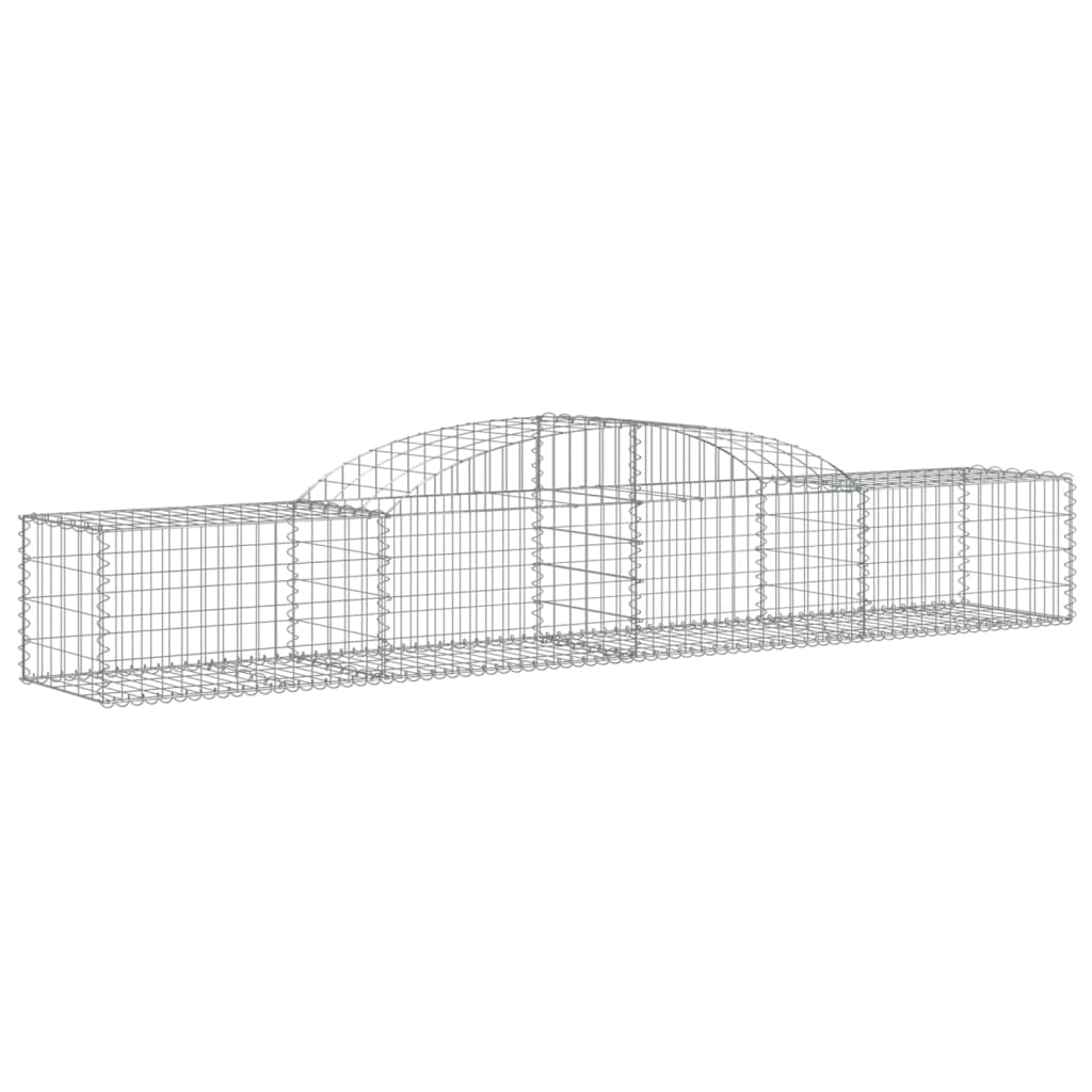 Vidaxl Schiags Kuerf 2 St Vaulted 300X5040 60 cm Galavaniséiert Eisen