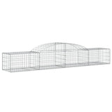 VidaXL Schans baskets 3 st vaulted 300x50x40 60 cm galvanized iron