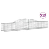 Vidaxl Schans baskets 13 st vaulted 300x50x40 60 cm galvanized iron