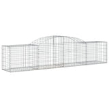 Cestas Vidaxl Schans 7 st 300x50x60 80 cm de hierro galvanizado