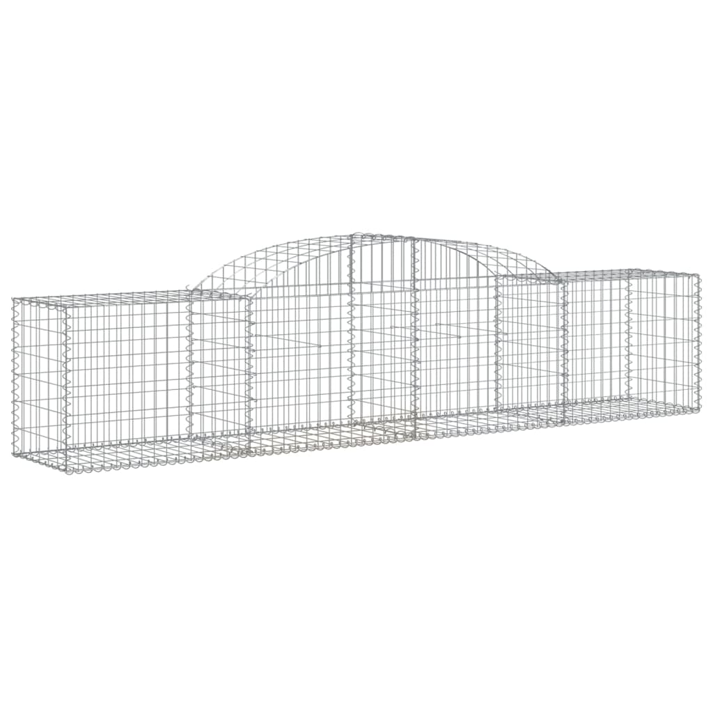 Cestas Vidaxl Schans 9 st 300x50x60 80 cm de hierro galvanizado