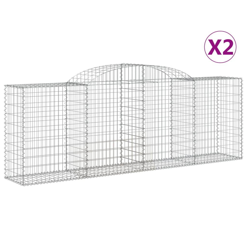 Vidaxl Schans Baskets 2 ST Krandoval 300x50x80 120 cm železo