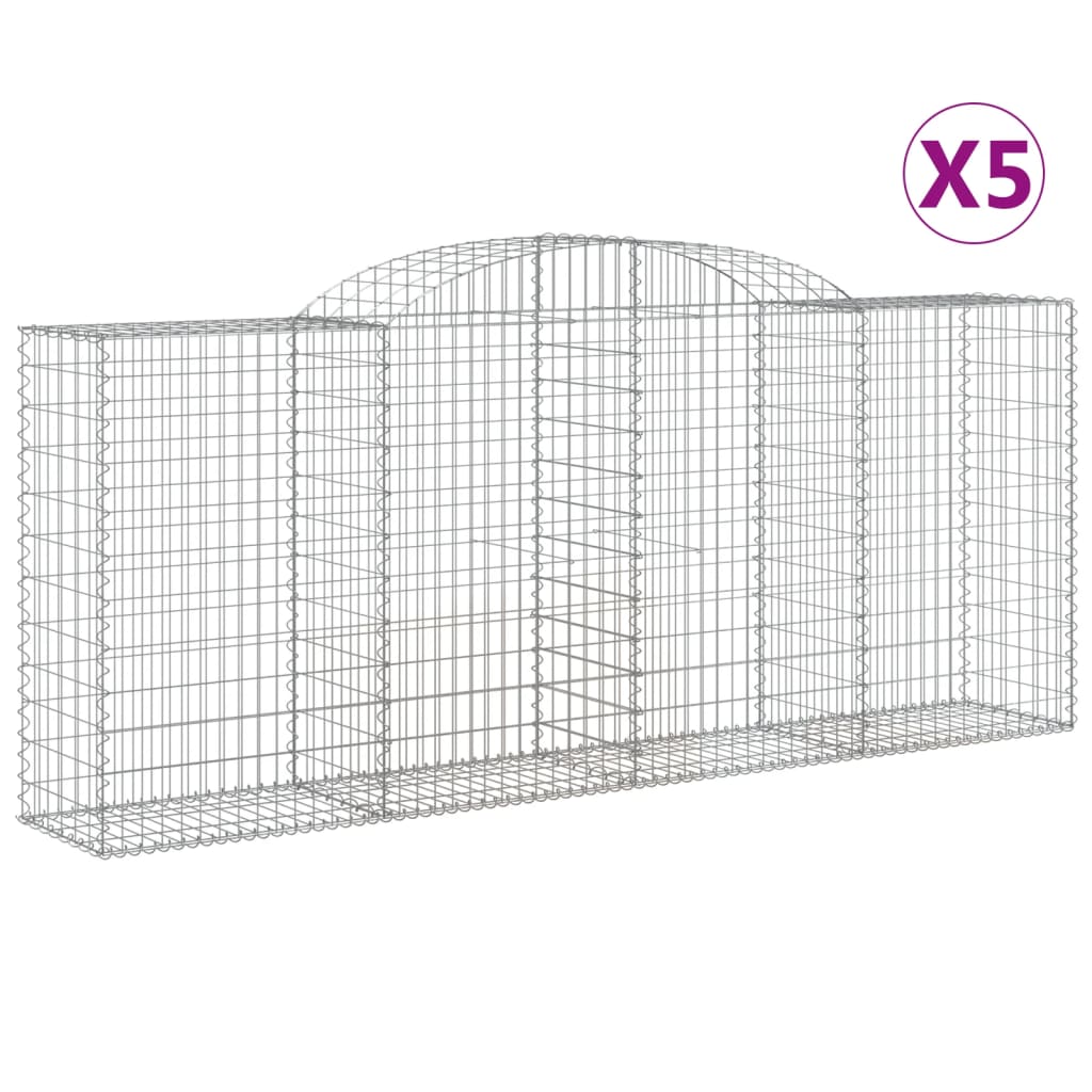 Vidaxl Schainen Kuerf 5 St Vaulted 300x50x120 cm Eisen