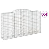 Vidaxl Schiags Kuerf 4 St Vaulted 300x50x160 180 cm Eisen