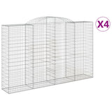 Vidaxl Schiags Kuerf 4 St Vaulted 300x50x180 200 cm Eisen